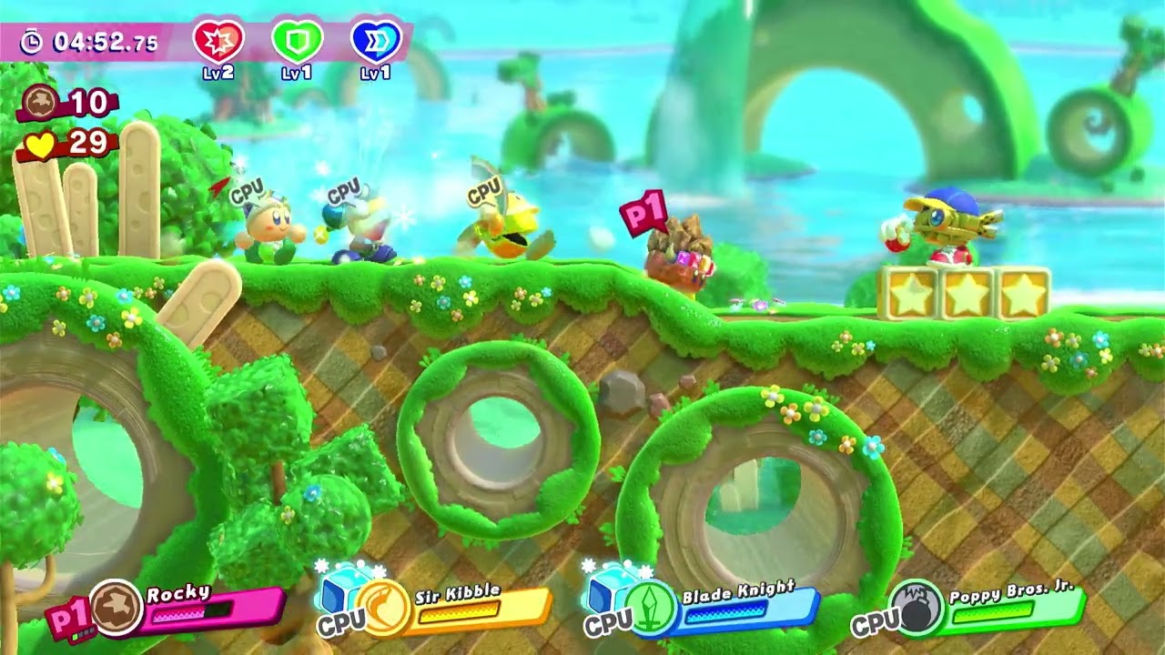 Kirby Star Allies Guest Star Rocky Level 1
