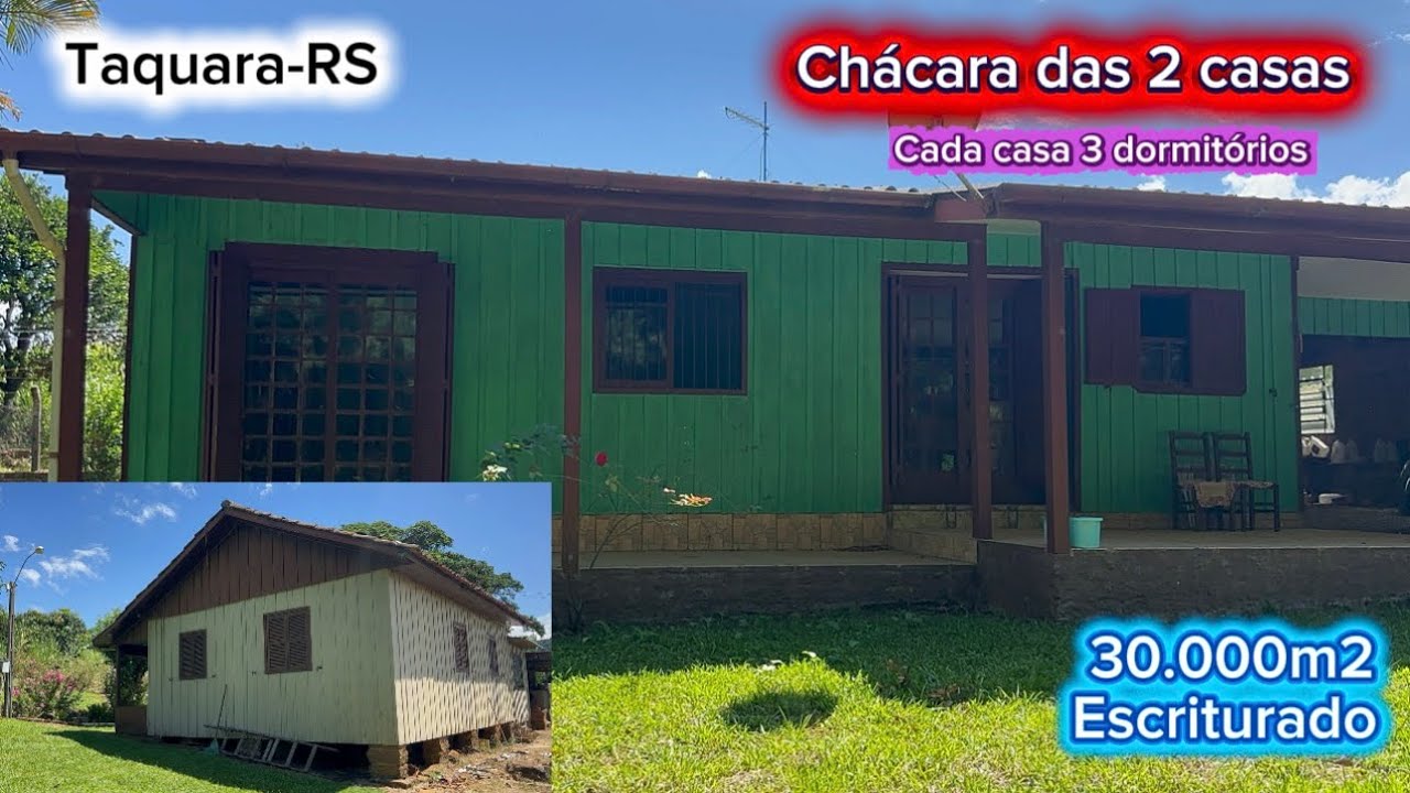 Chácara das 2 casas e 2 galpões 