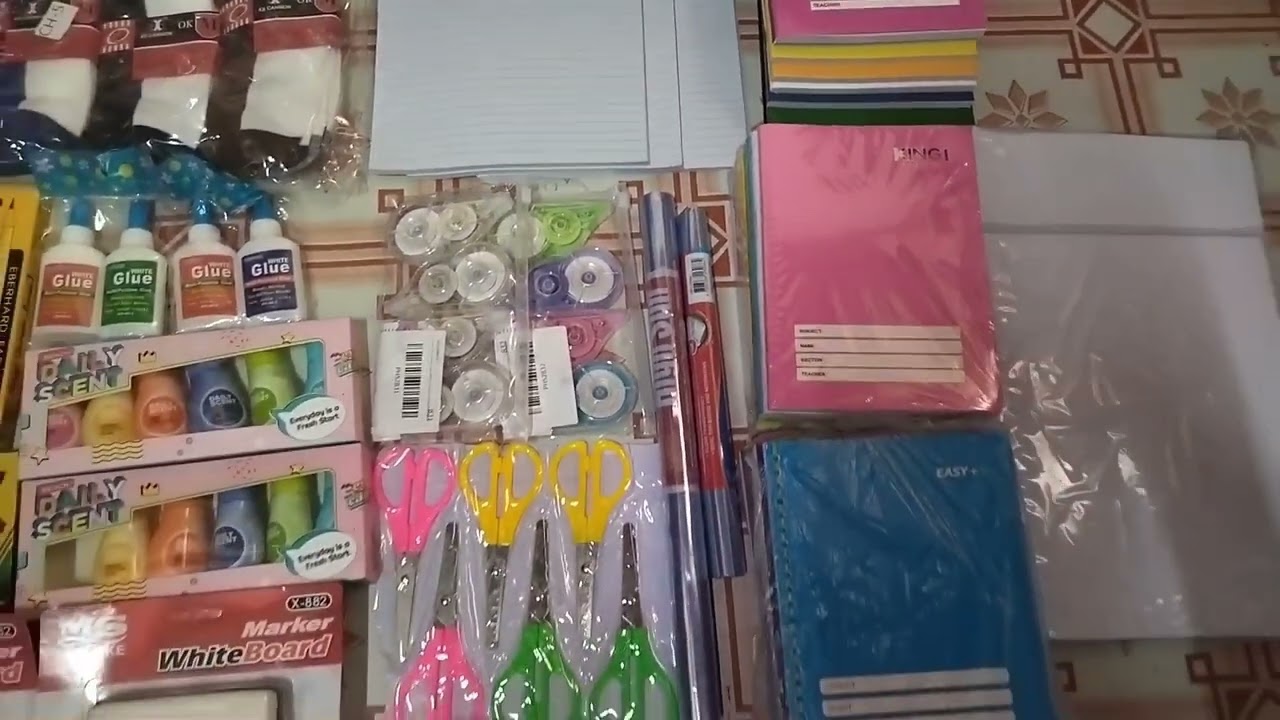 hillo mga kasari share ko lng ung  mga binili kong pangtinda kong mga school supplies