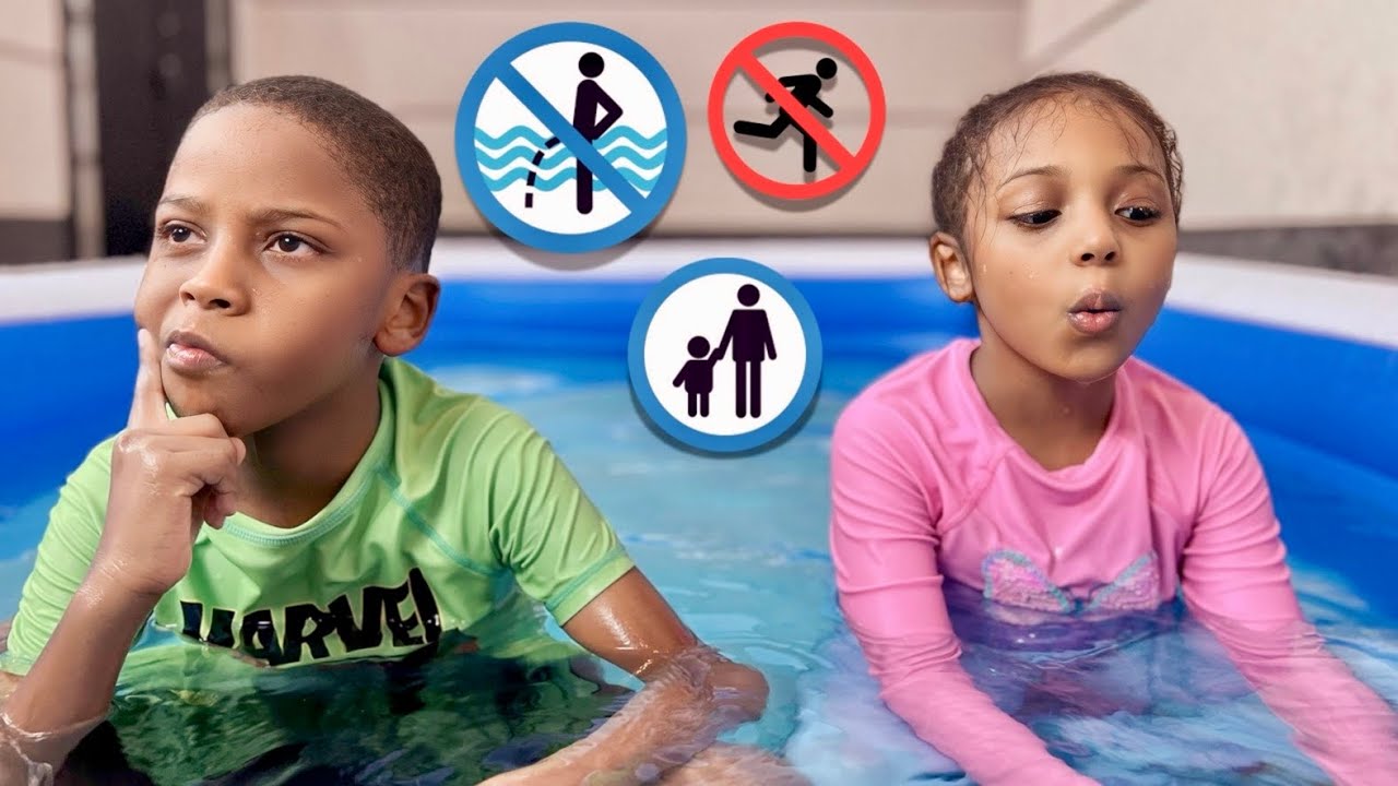تعلم قواعد السلامة داخل المسبح مع سلوم و سعدية ، Learn the rules of justice in the pool
