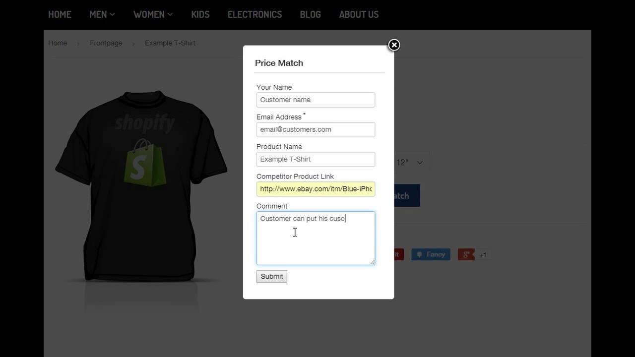 Shopify Price Match App Demo By ProJoomExperts