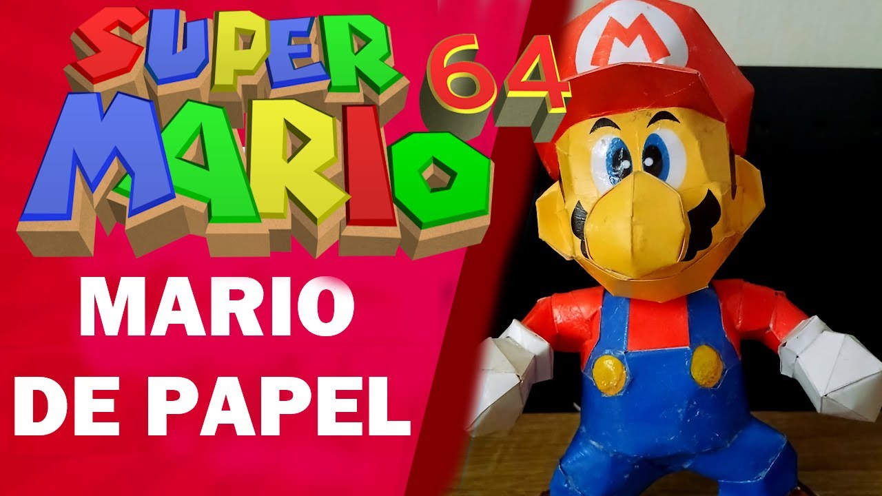 Hice un Mario 64 de papel (Papercraft)