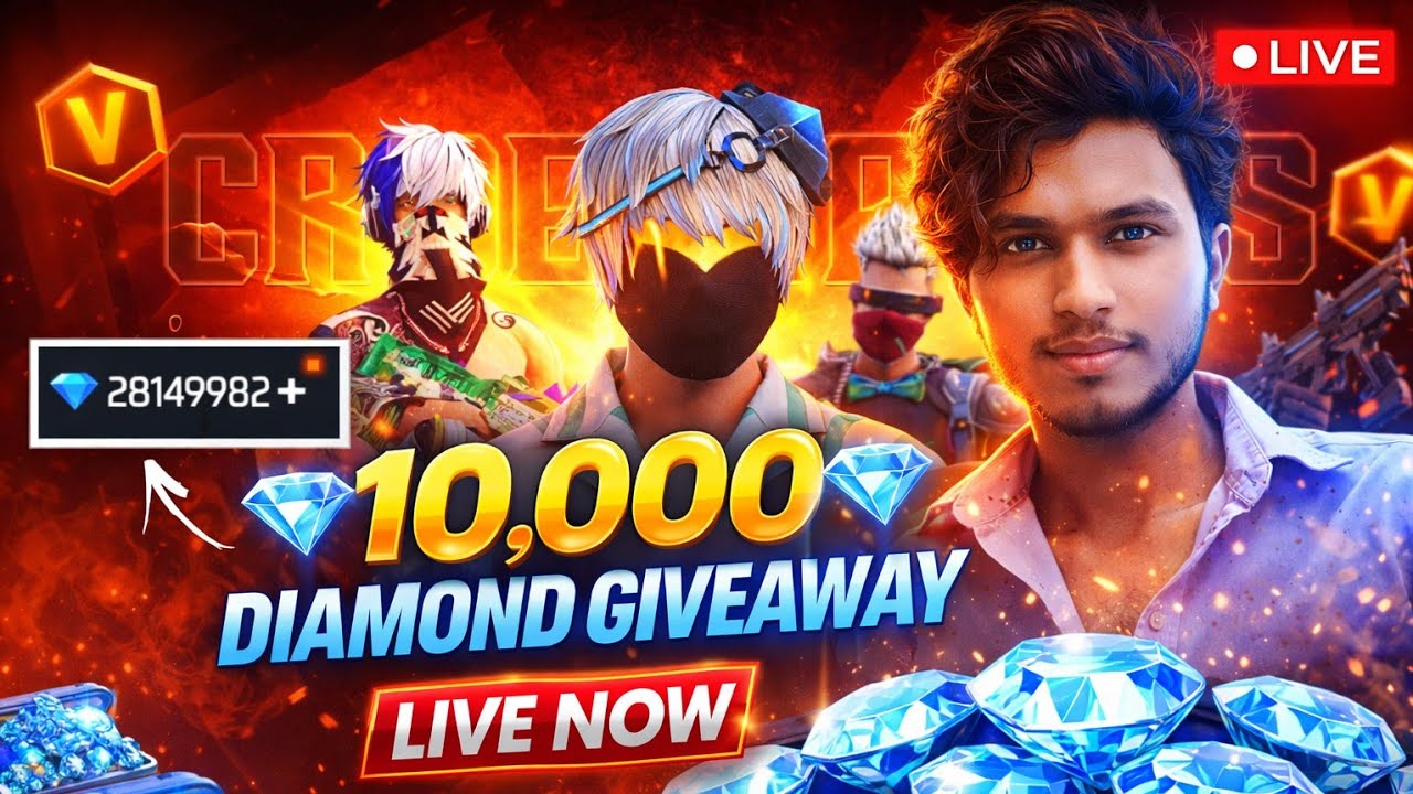 DIAMOND GIVE AWAY 💎 | FREE FIRE 🔥 LIVE
