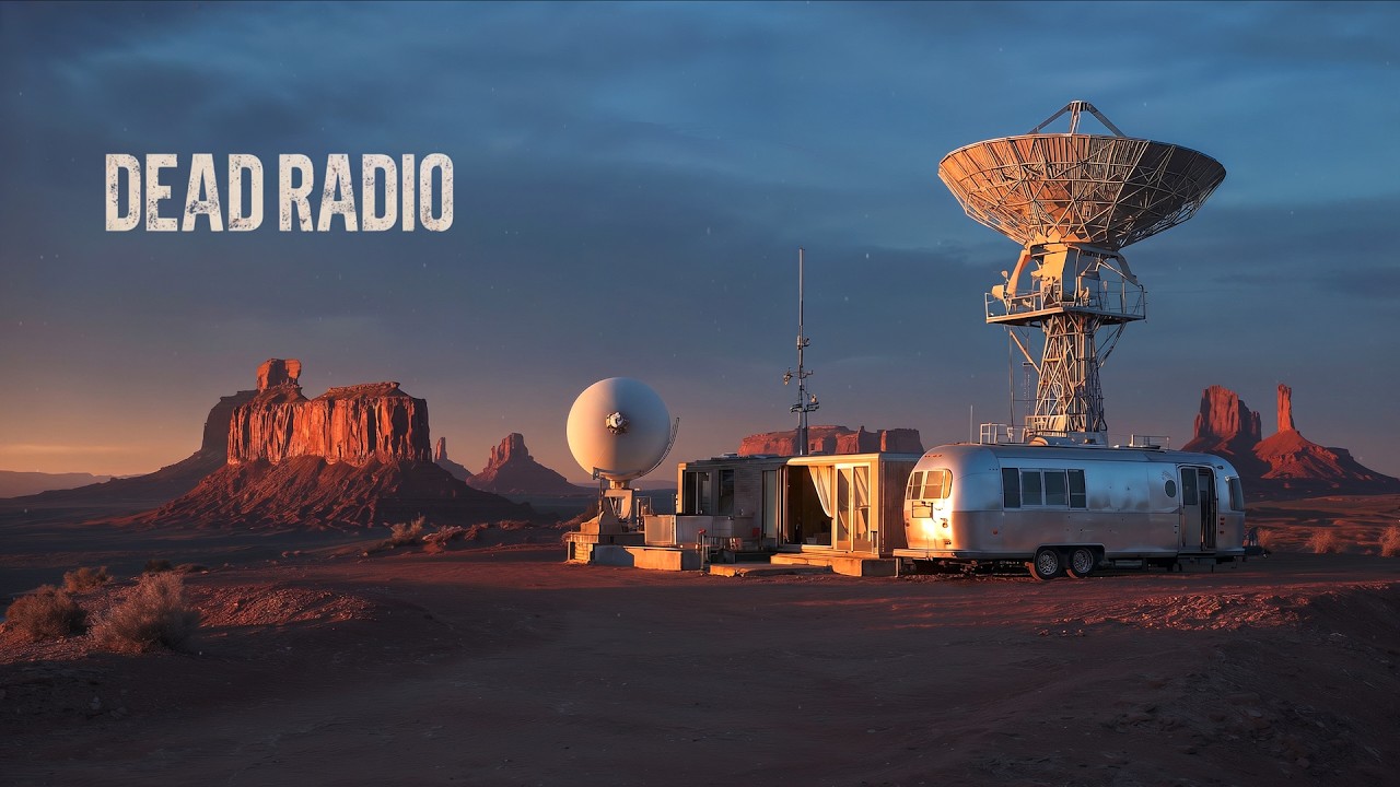 DEAD RADIO &mdash; Desert Research Outpost | Relaxing Sci-Fi Ambient Music for Focus | Day & Night | 4K