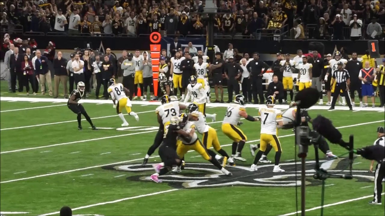 JuJu fumbles away the Steelers' playoff hopes (Steelers @ Saints 2018)