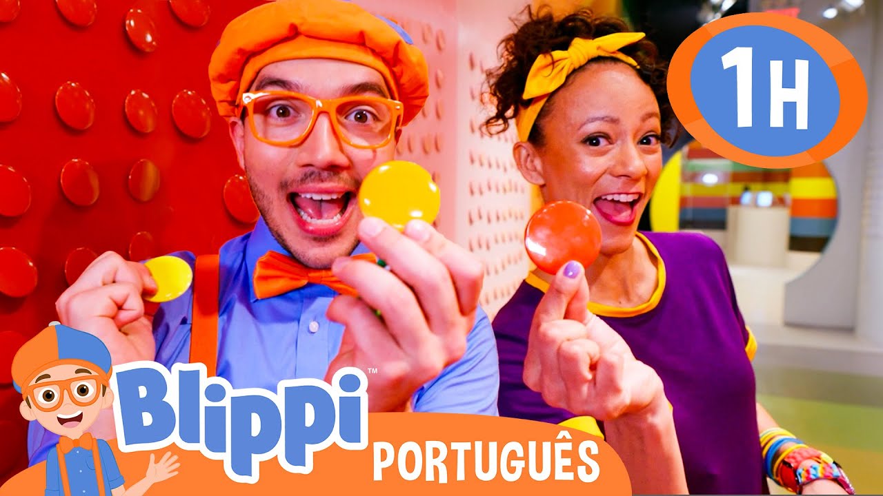 Blippi e Meekah Visitam a Fábrica das Cores! | 1 HORA DO BLIPPI! | Vídeos Educativos para Crianças