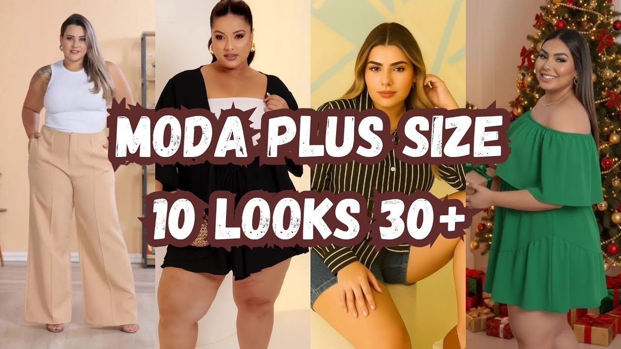 MODA PLUS SIZE - 10 Looks lindos e elegantes - Moda Feminina | Moda Elegante | Elegância em Curvas