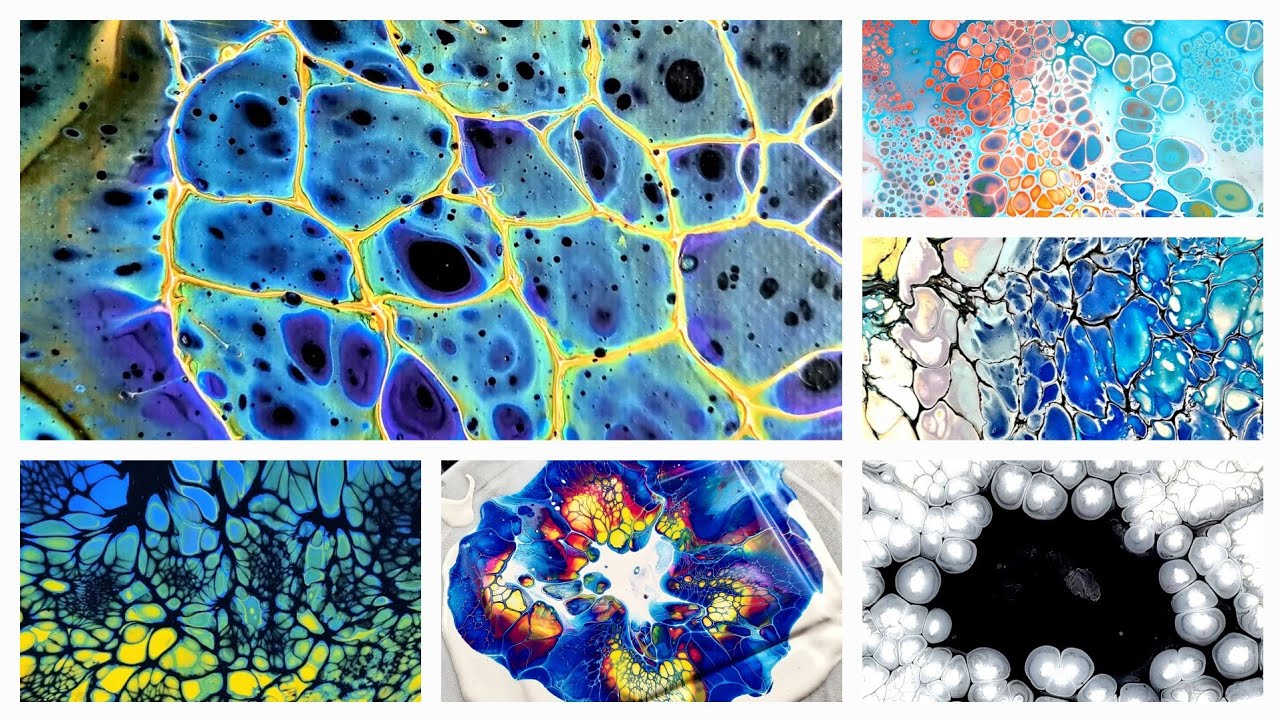 BEST TECHNIQUES for CELLS ⭐️ Acrylic Pouring For Beginners
