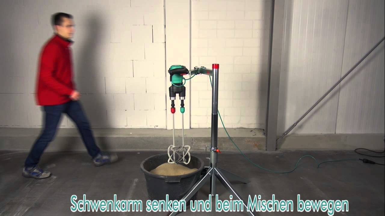 🇩🇪 Collomix Mischstation RMX im Einsatz mit dem Handrührwerk Xo 55 duo