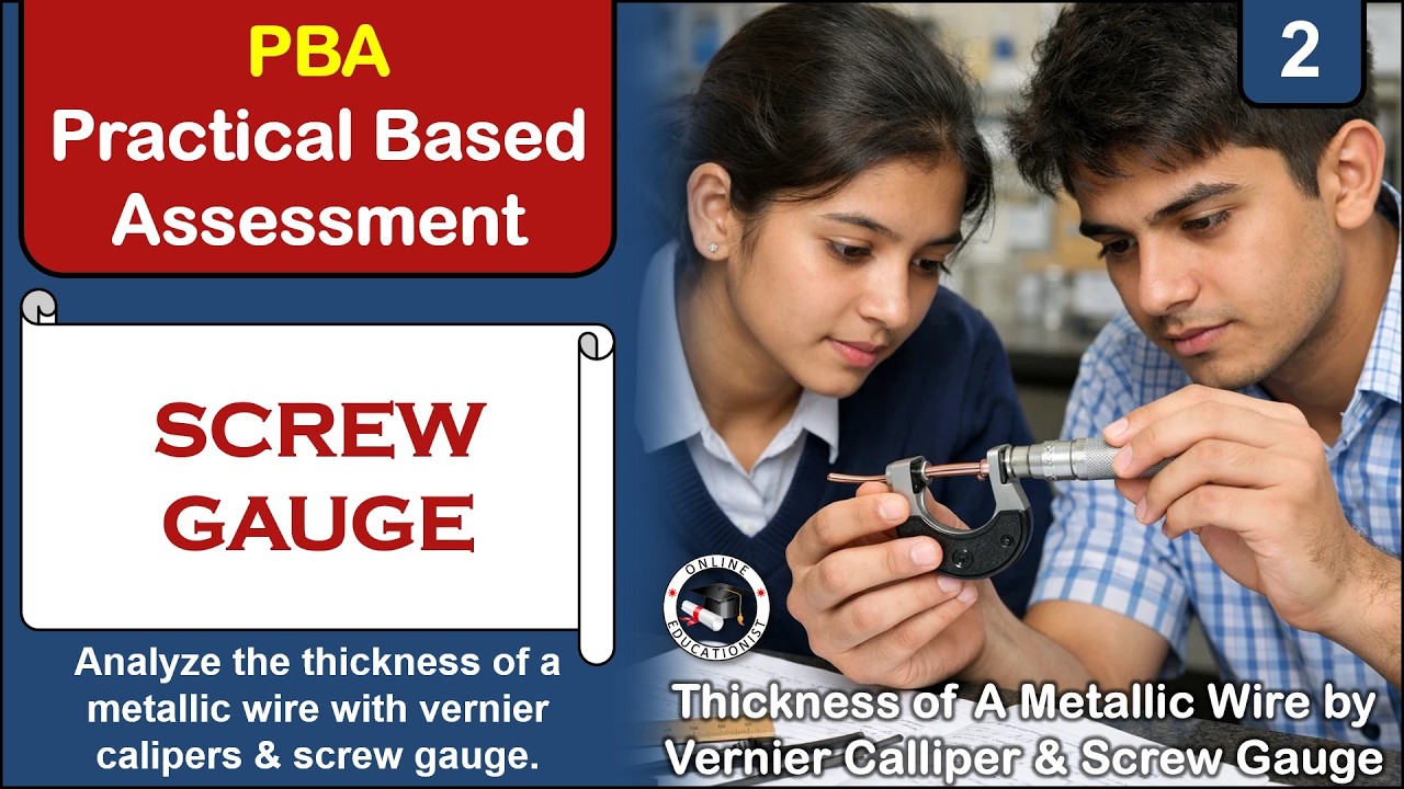 PBA | Vernier Calipers & Screw Gauge | Practical | Physics PBA #pba #practical #jamalphysicist