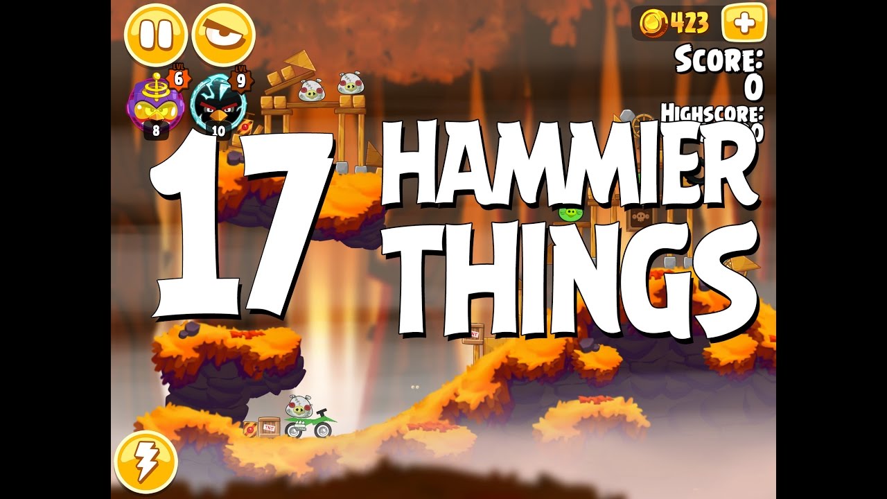 Angry Birds Seasons Hammier Things Level 1-17 Walkthrough 3 Star