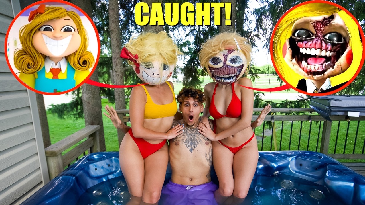 I CAUGHT MISS DELIGHT TWIN SISTERS ON A HOT TUB DATE! (POPPY PLAYTIME CHAPTER 3)