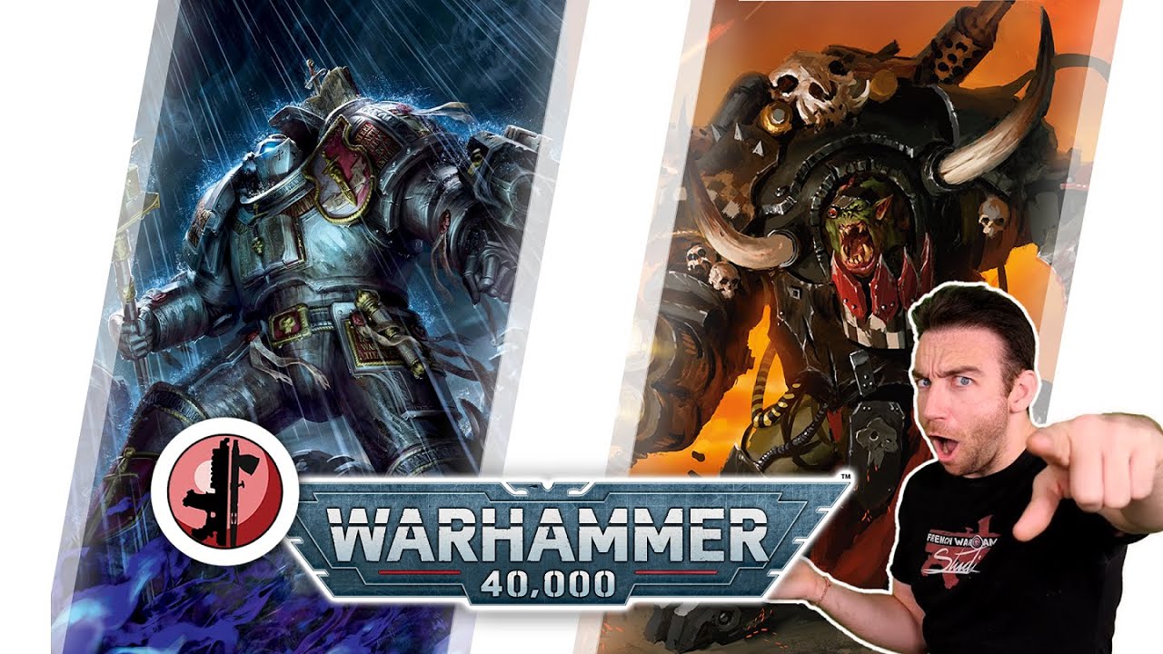 WARHAMMER 40K V10 : ORKS VS Chevaliers Gris !