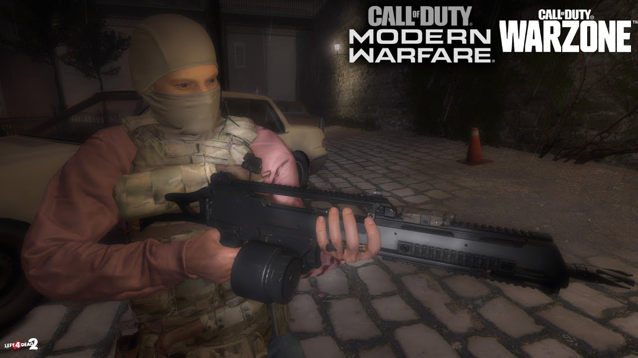 Left 4 Dead 2 Mav's Call of Duty Modern Warfare 2019's Holger-26 (M60) Gameplay