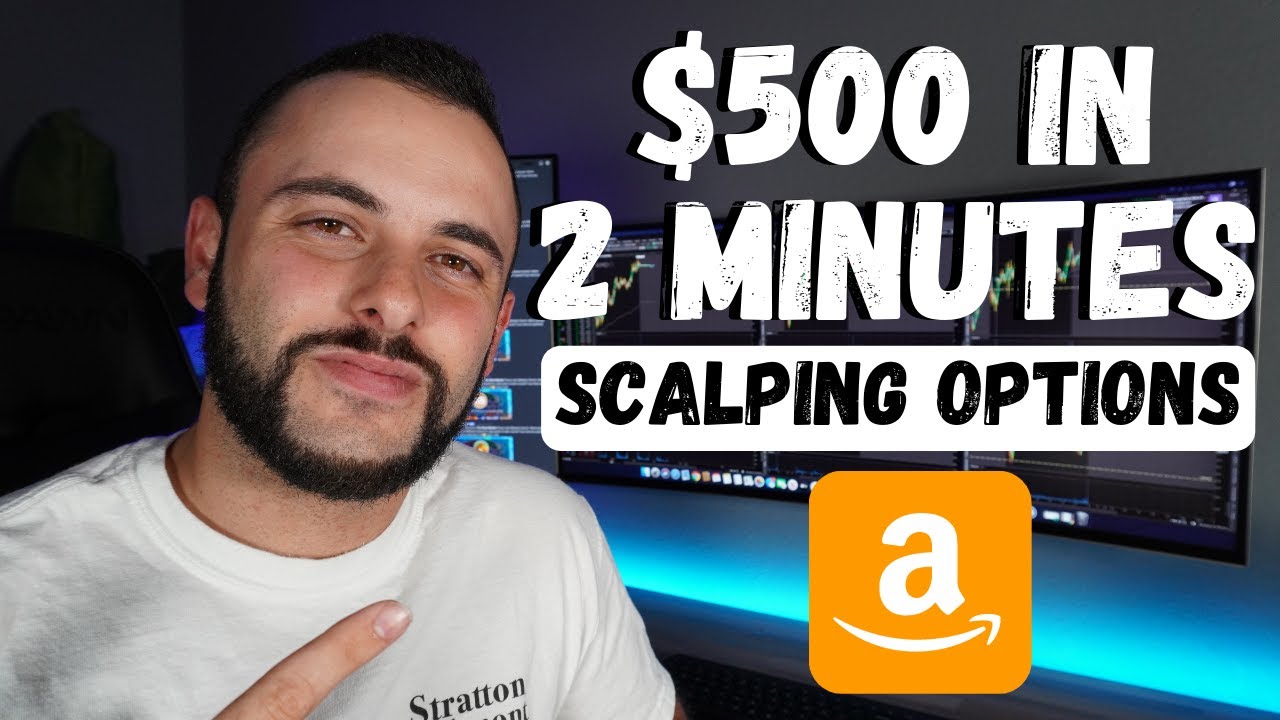 $500 in 2 Minutes Scalping Options on Amazon | 9EMA Trading Strategy