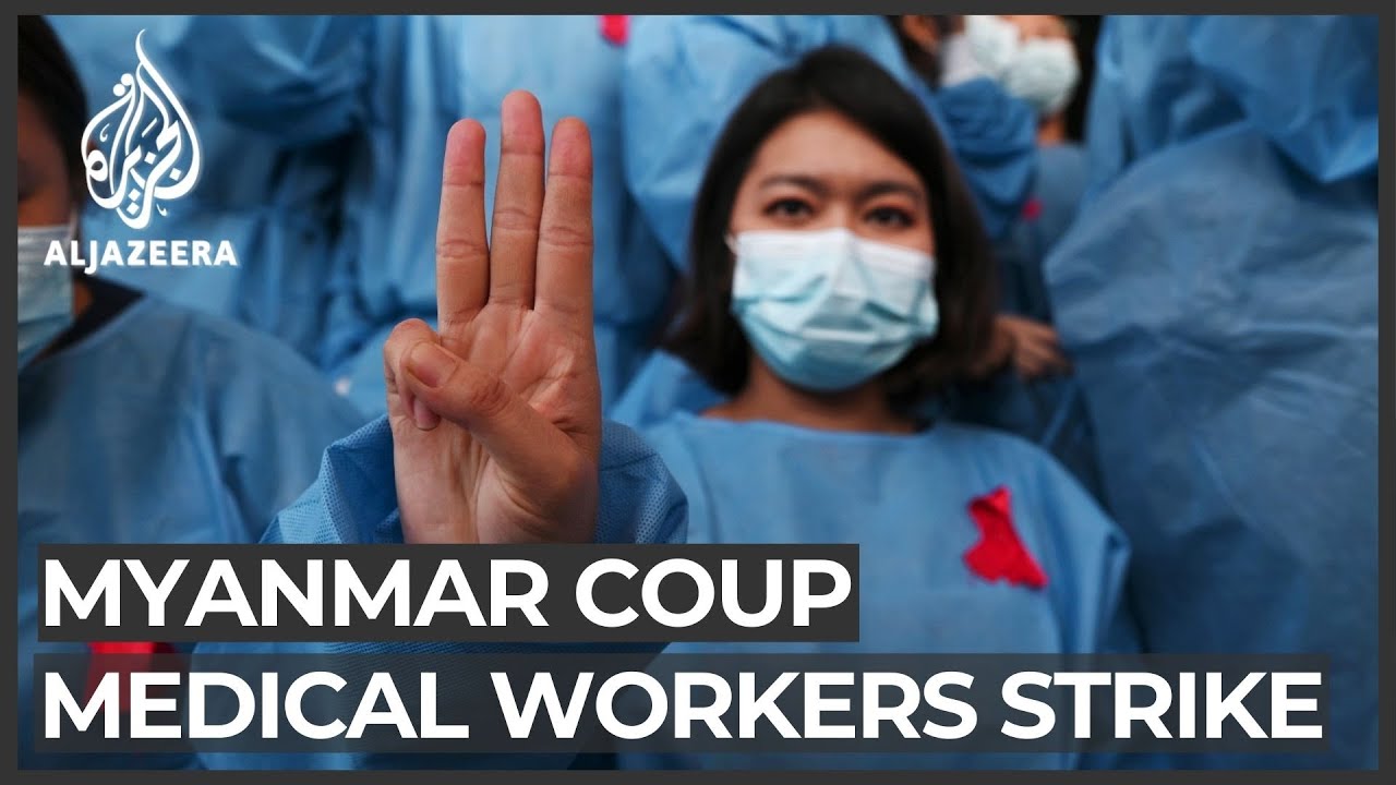 Medics in Myanmar on strike against military amid COVID-19 crisis