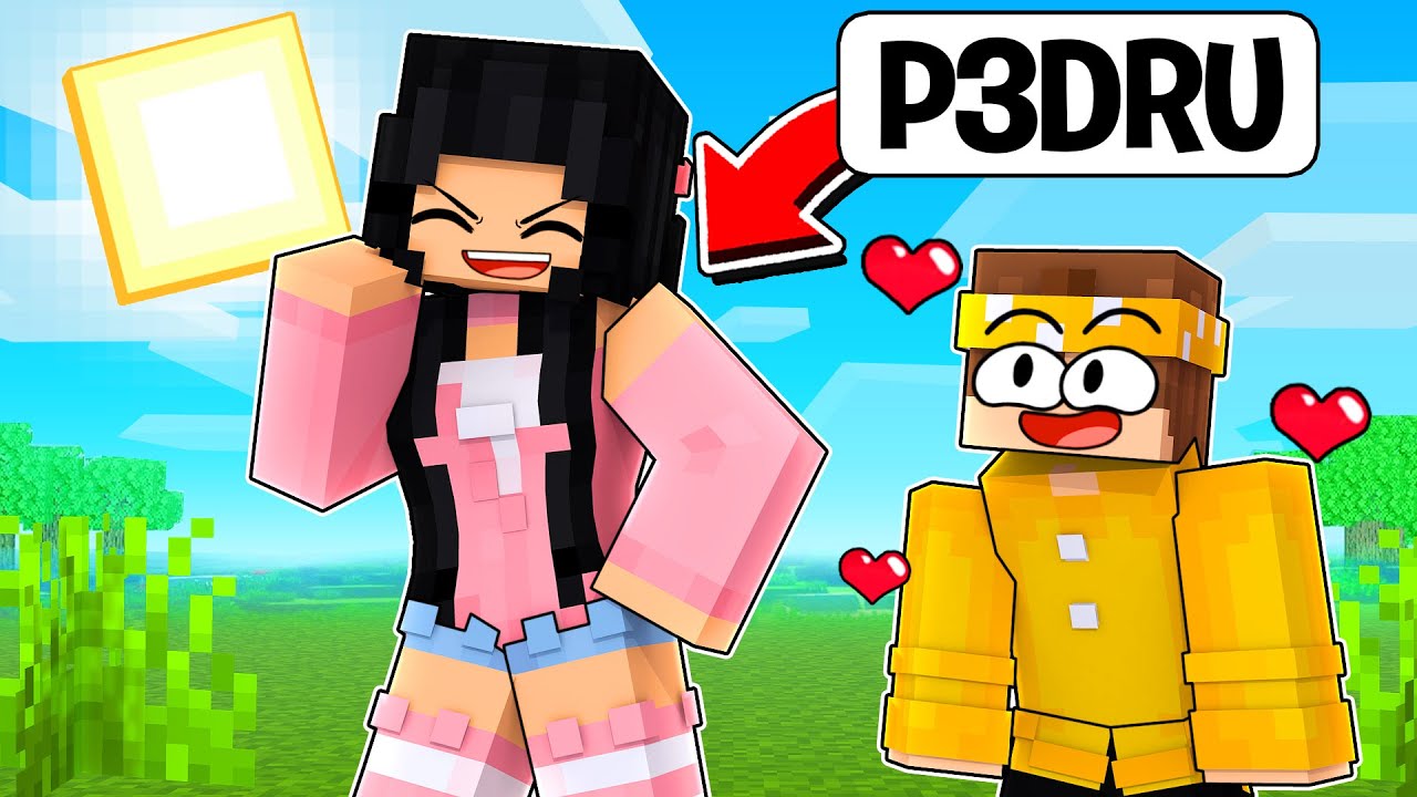 Me vesti de MENINA e TROLLEI MEU AMIGO no Minecraft ‹‹ P3DRU ››
