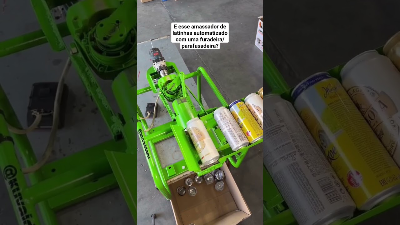 E esse amassador de latinhas automatizado? Genial!! #engineering #Automa&ccedil;&atilde;o from  @kuvaldarulive