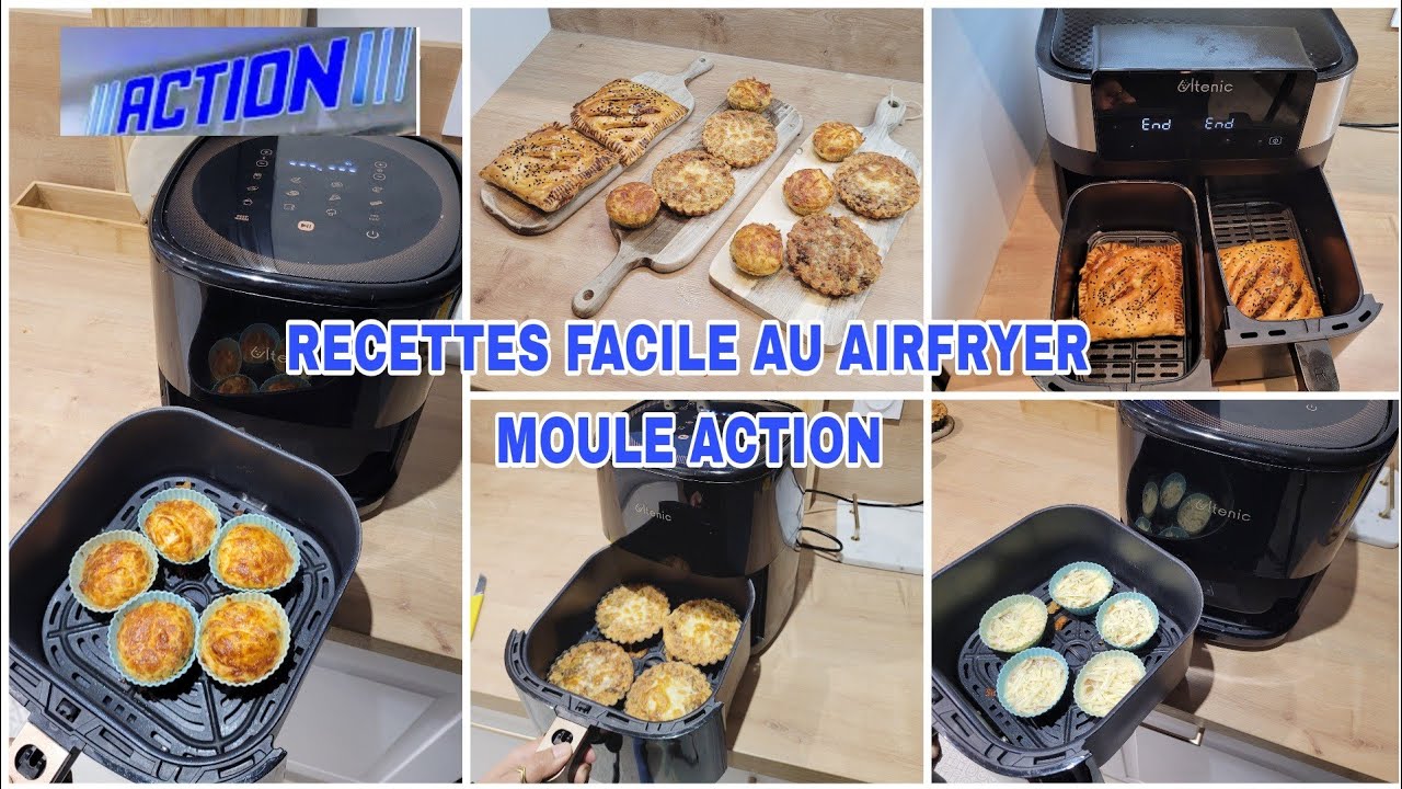 🤤RECETTE FACILE AU AIR FRYER MOULE ACTION #airfryer #airfryerrecipes #mouleaction #action #recette