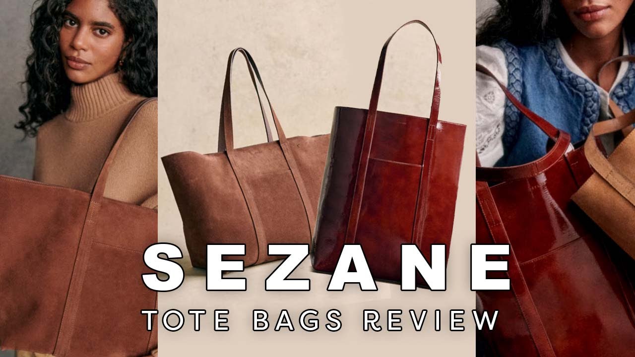 Обзор большой сумки Sezane Le Cabas и сумки Sezane Gabin + примерка
