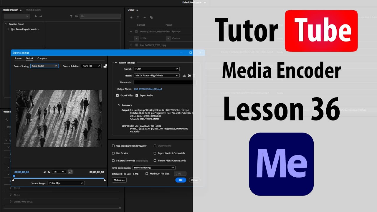 Adobe Media Encoder — Урок 36 — Подробные настройки аудиокодека