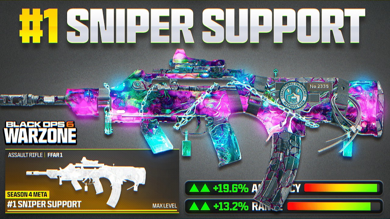 this FFAR 1 is the BEST SNIPER SUPPORT AR META in WARZONE BO6! (Best Assault Rifle for Warzone 3)