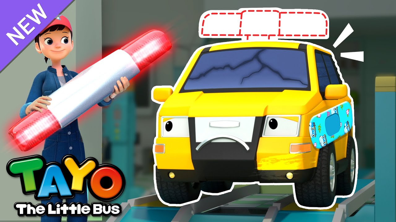 Clink, clank, clunk! Yellow Rescue Team Repair Shop! | Rescue CarStory l Rescue Tayo | Tayo English