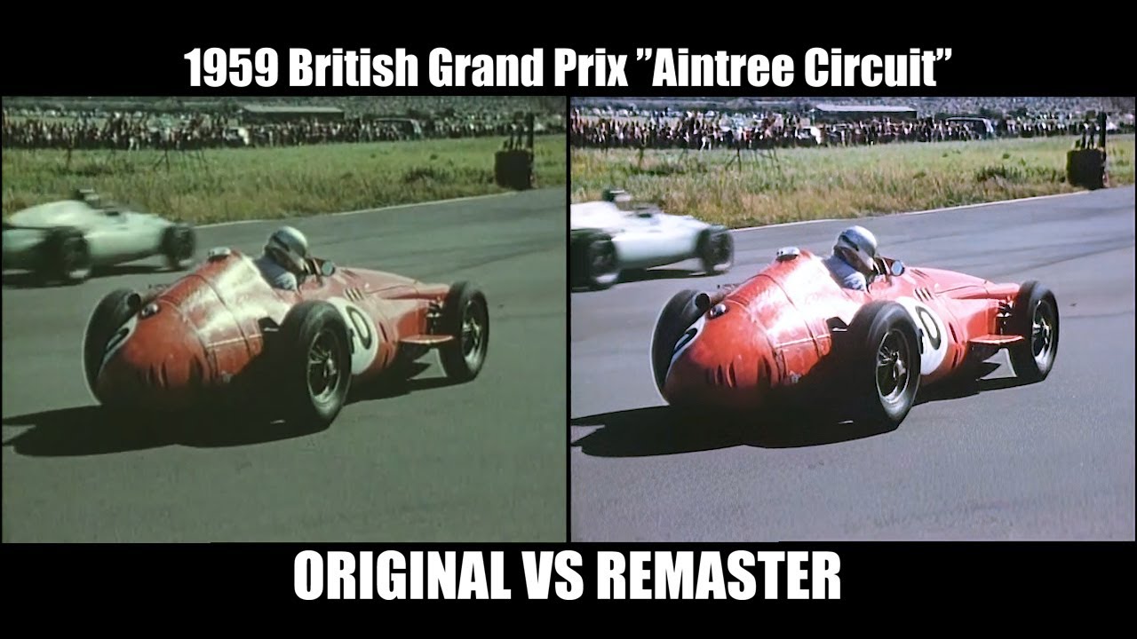F1 1959 British Grand Prix (Aintree Circuit) Highlights [REMASTER]