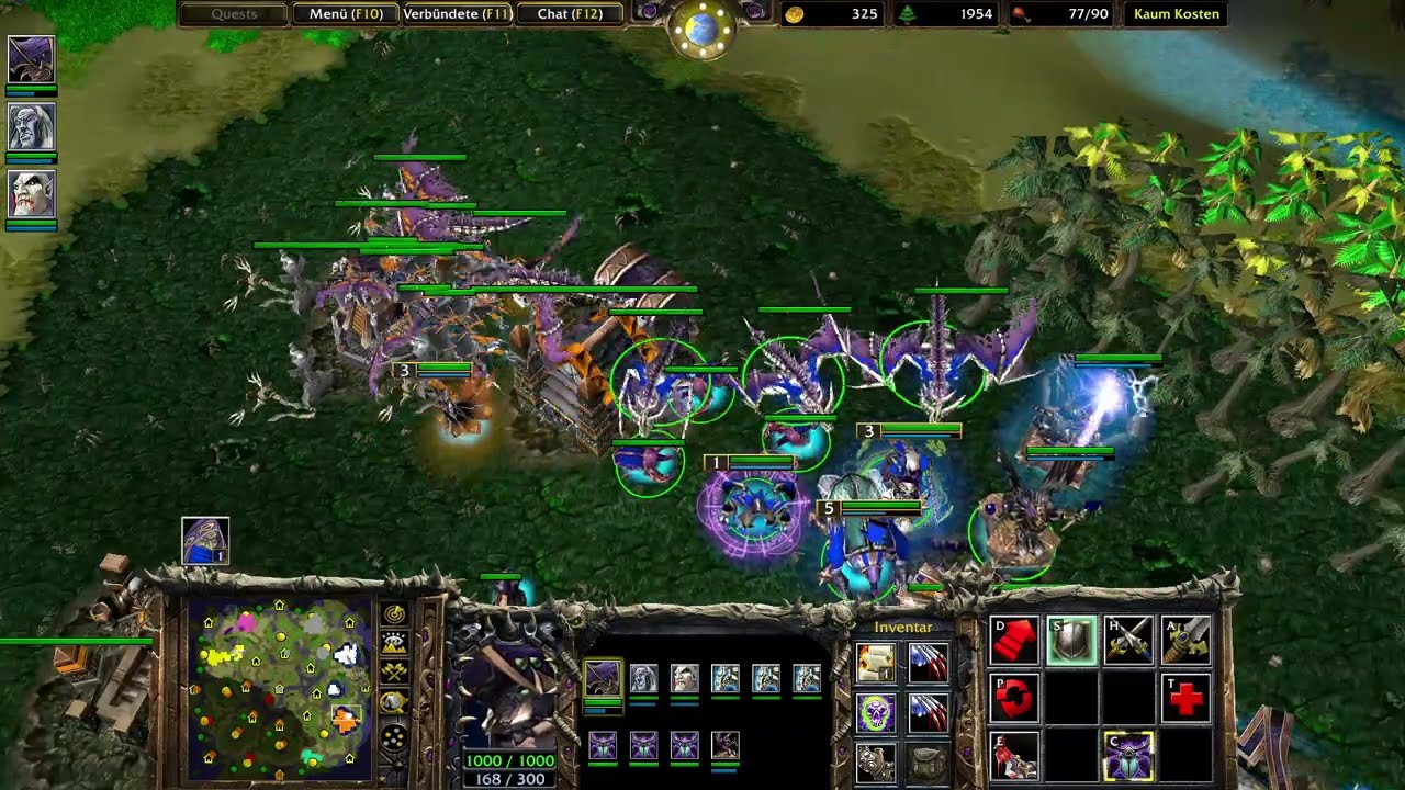 Warcraft 3 Undead (4v4) Random Team Game [Deutsch/German] WC3 Reforged | Full Gameplay
