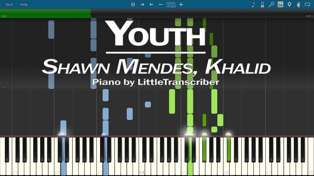 Shawn Mendes - Youth (Piano Cover) ft Khalid by LittleTranscriber