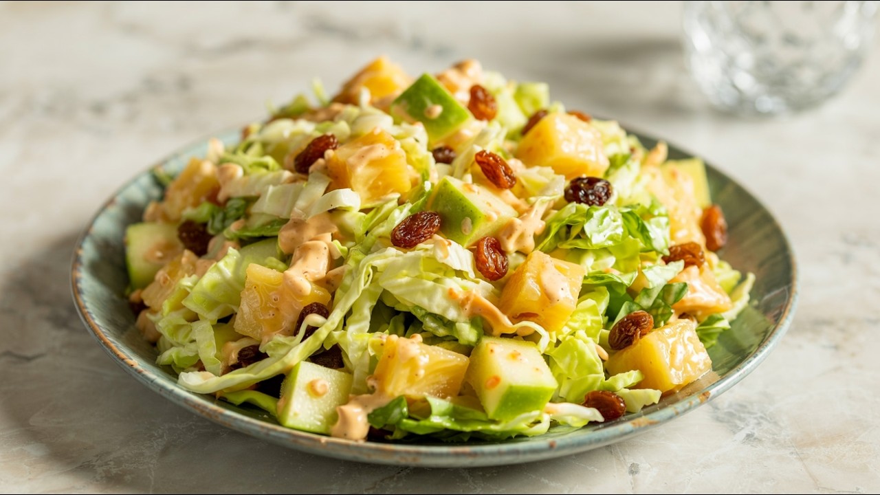 🍍💚 &ldquo;La Mejor Ensalada de Pi&ntilde;a y Repollo &iexcl;F&aacute;cil, R&aacute;pida y SIN Az&uacute;car!&rdquo;🥙