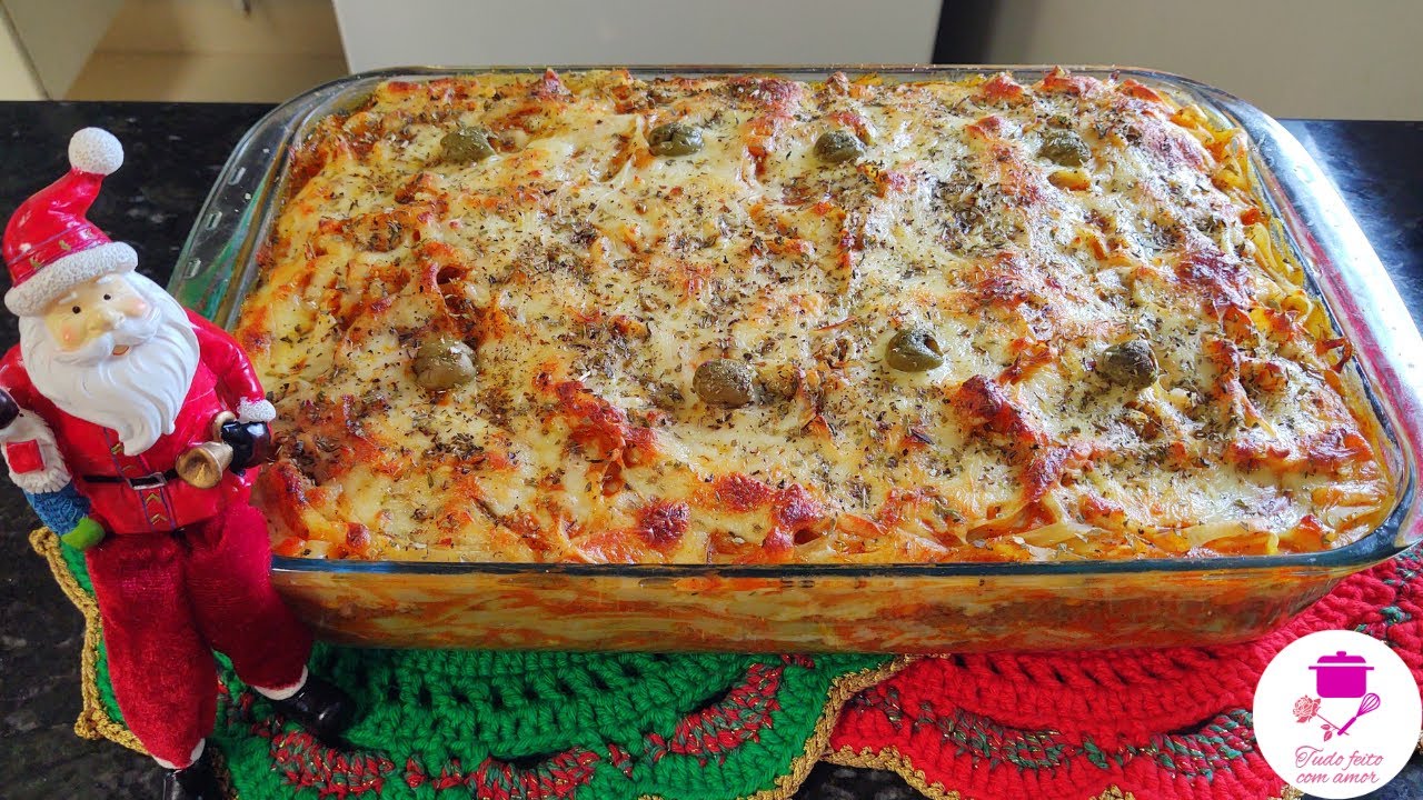 MACARRÃO ASSADO NATALINO | RECEITA SIMPLES E ECONÔMICA QUE TODOS VÃO AMAR