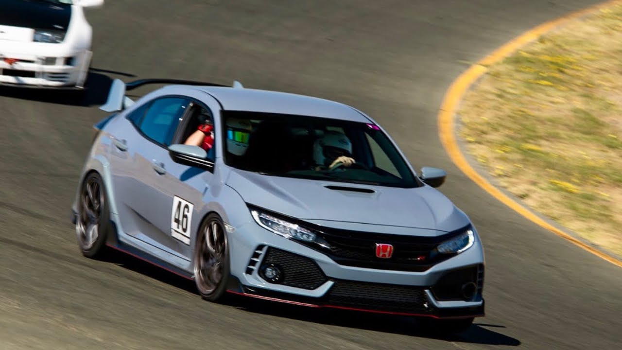 Stock Civic Type-R (1:52) vs Mustang GTs and Audi R8 | Sonoma Raceway