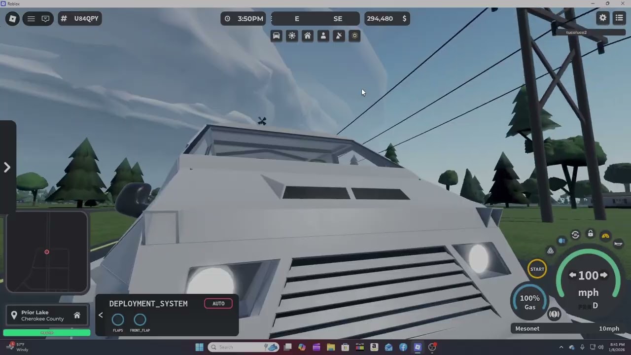 It was a normal high risk until we intercepted a EF4 tornado! Twisted Roblox Part 29    Made with Cl