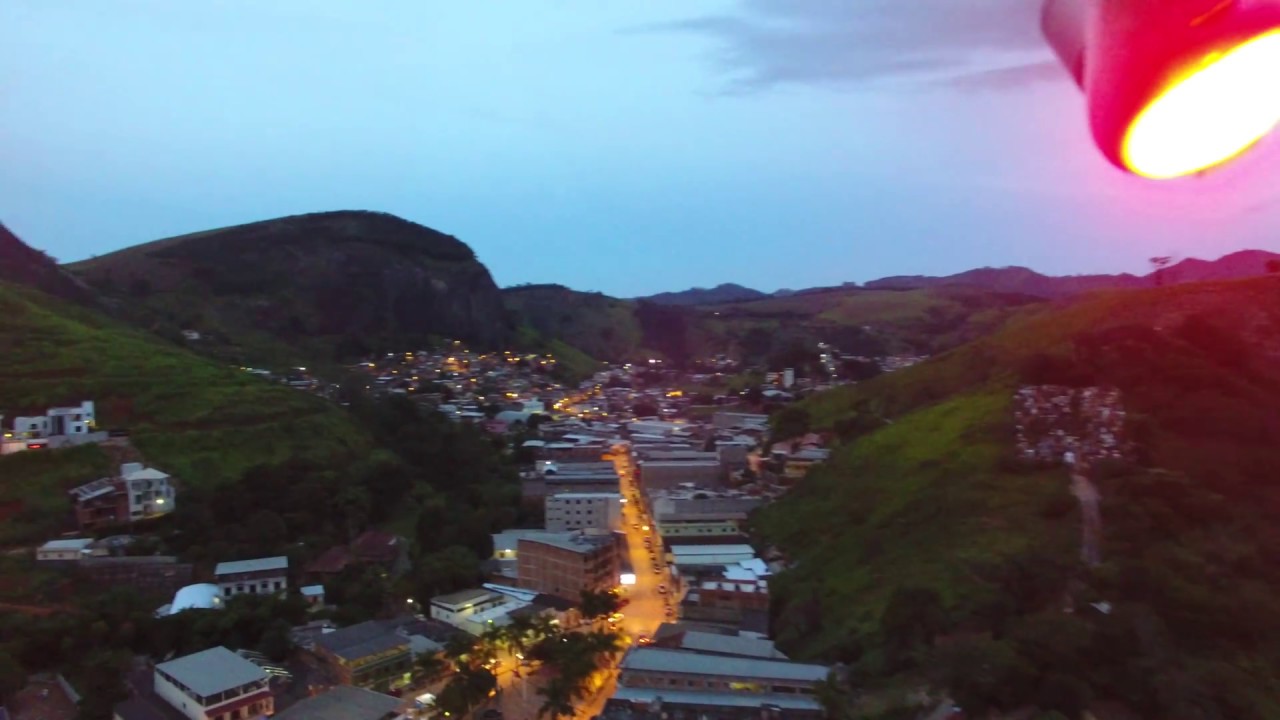 Lajinha MG, Vista de Cima ao entardecer, imagens em 4k.