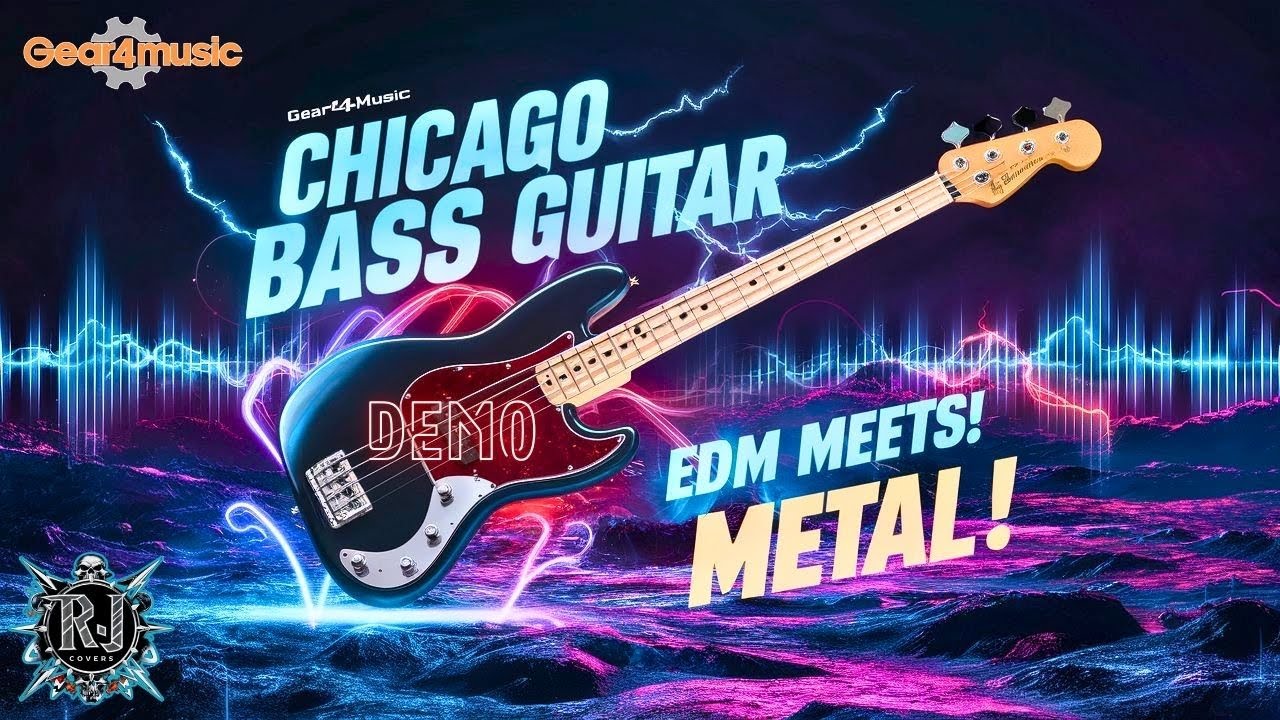 Chicago Bass Guitar Demo | Gear4music | Black | Versatile & Affordable Bass Review