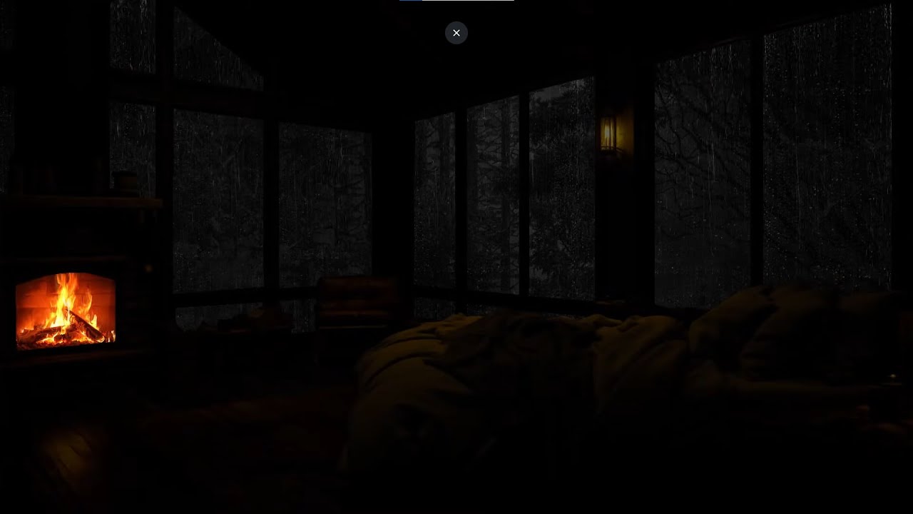 Rain and Fireplace Harmony: Relax, Unwind, and Drift into Peaceful Sleep 🌧️🔥
