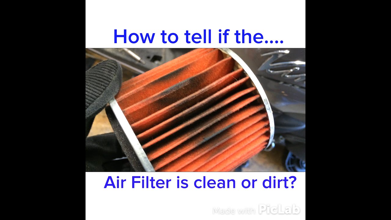 Is the air filter clean or dirty. How to tell yourself.