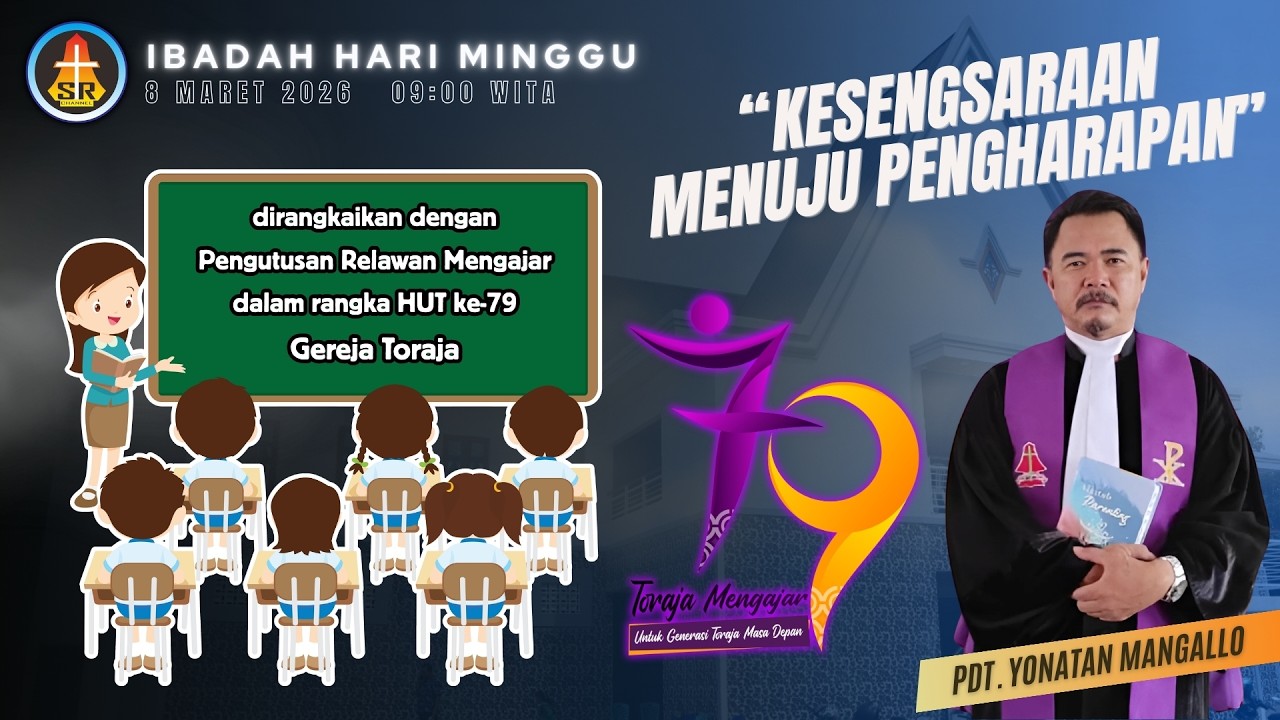 [LIVE] Ibadah Hari Minggu | 08/03/2026 pukul 09:00 WITA | Gereja Toraja Jemaat Rantepao