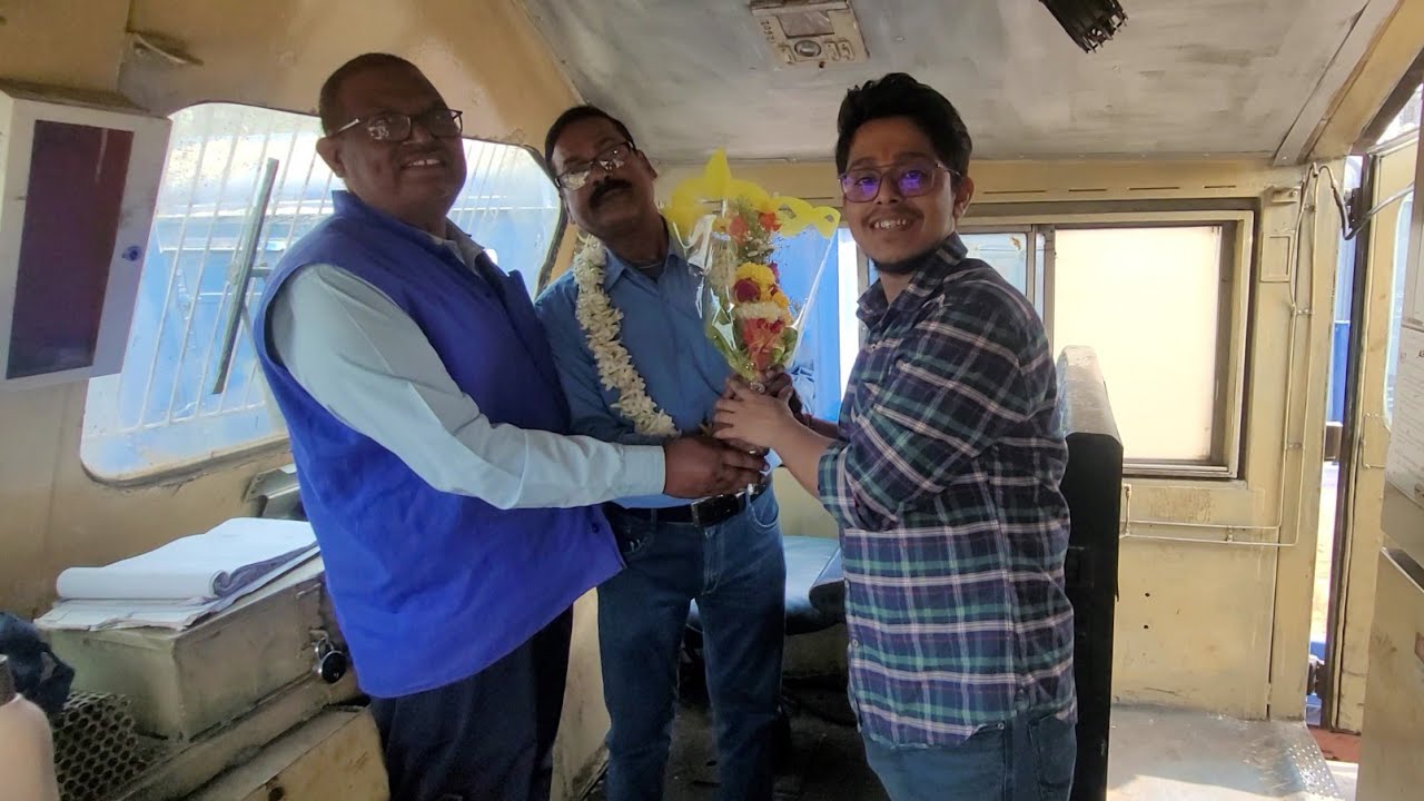 LOCO PILOT Retirement In Eastern Railway Last duty in GOODS Train  at Ranaghat 