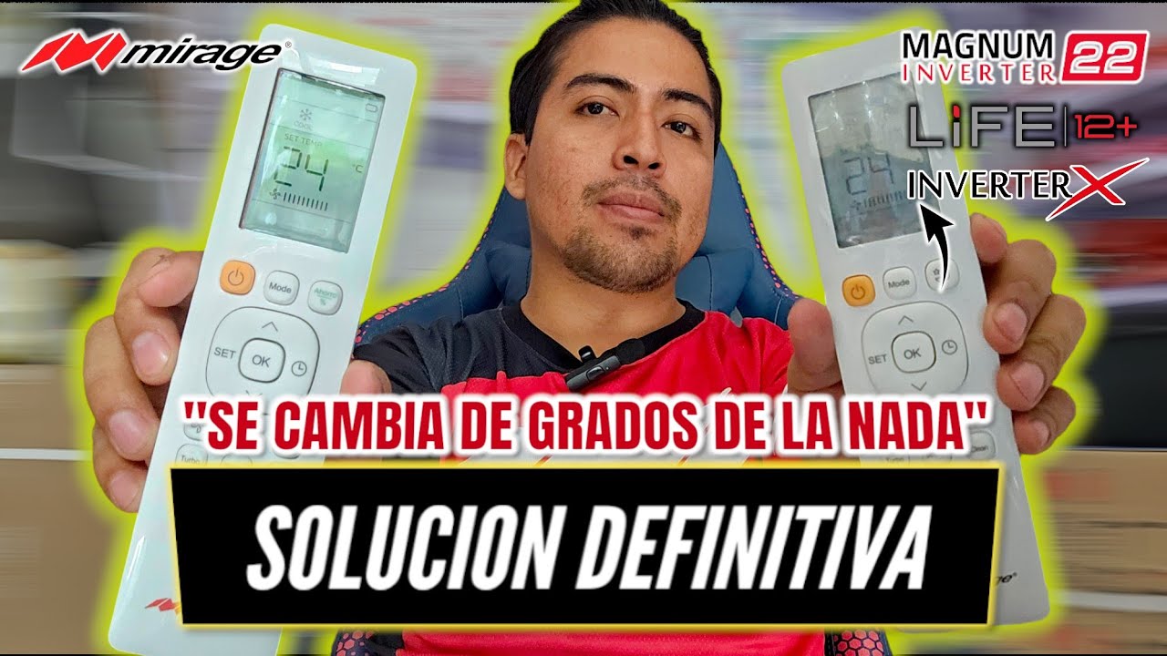 Control Mirage | Se Cambia Grados En Display (Magnum 22 Inverter, LIFE12+, Inverter X) (SOLUCION)