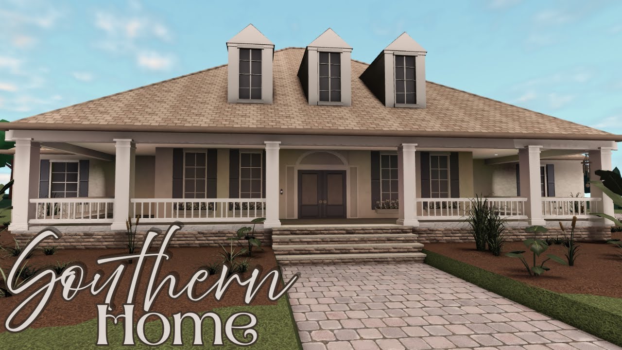 Bloxburg: One-Story Southern Home Tour & Layout