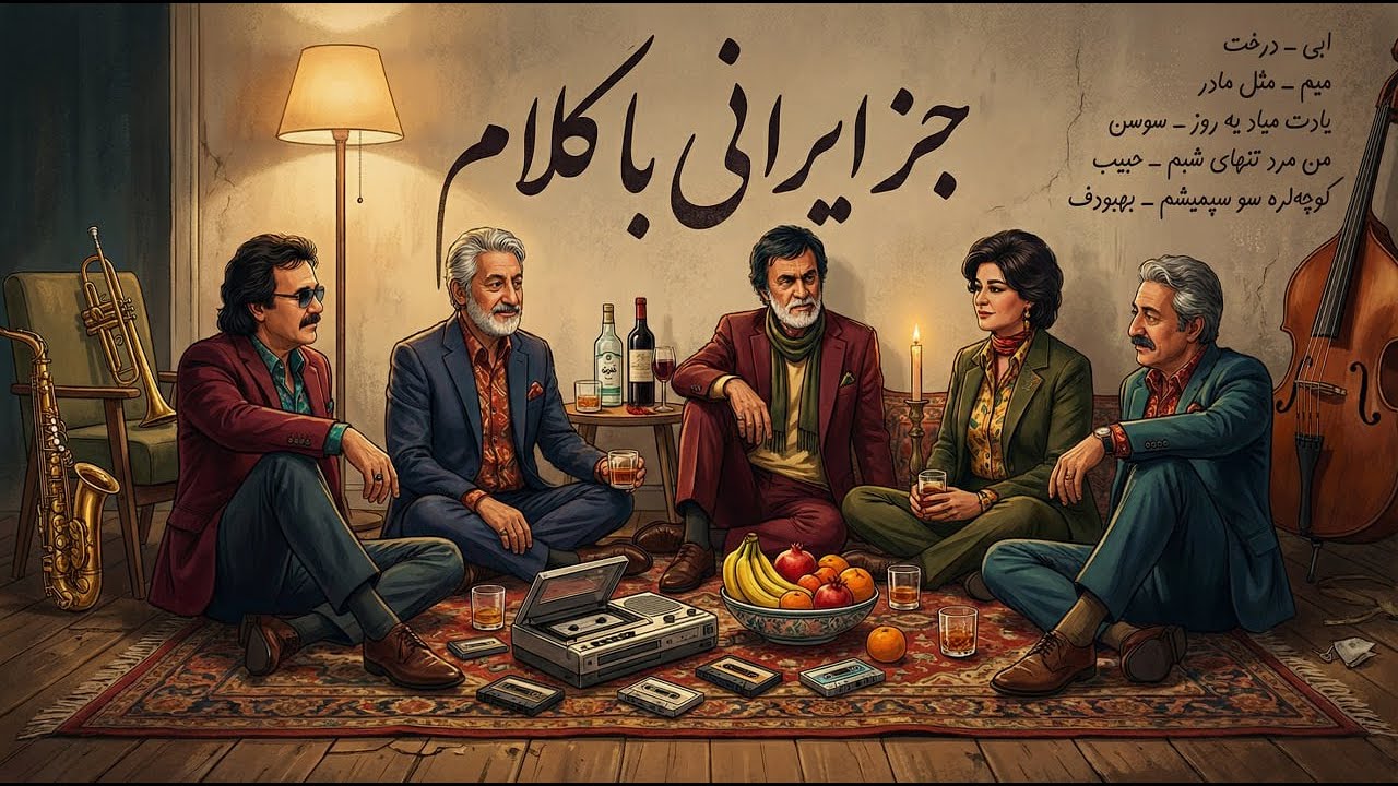 آهنگ ایرانی جز با کلام | Old Songs Reimagined in Jazz Lofi Chill (40 Min Study & Cafe Mix)