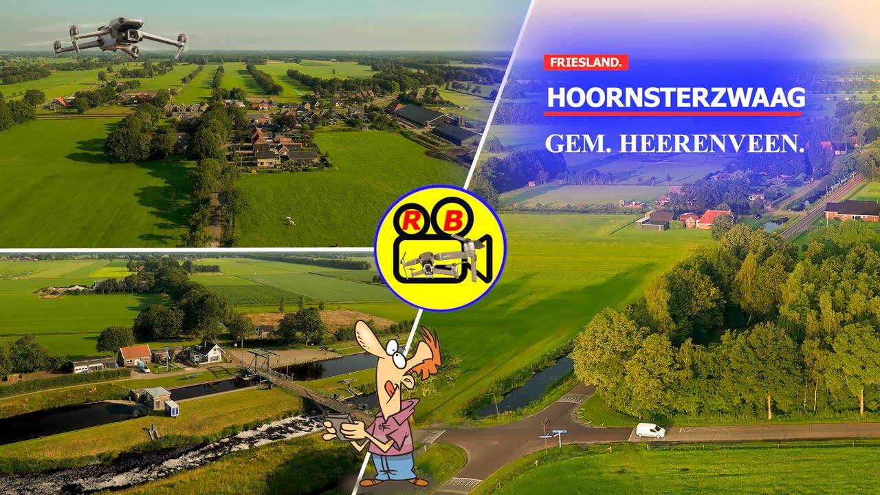 4K DRONESHOTS | HOORNSTERZWAAG gem. HEERENVEEN | in de prov. FRIESLAND | JULI 2024.