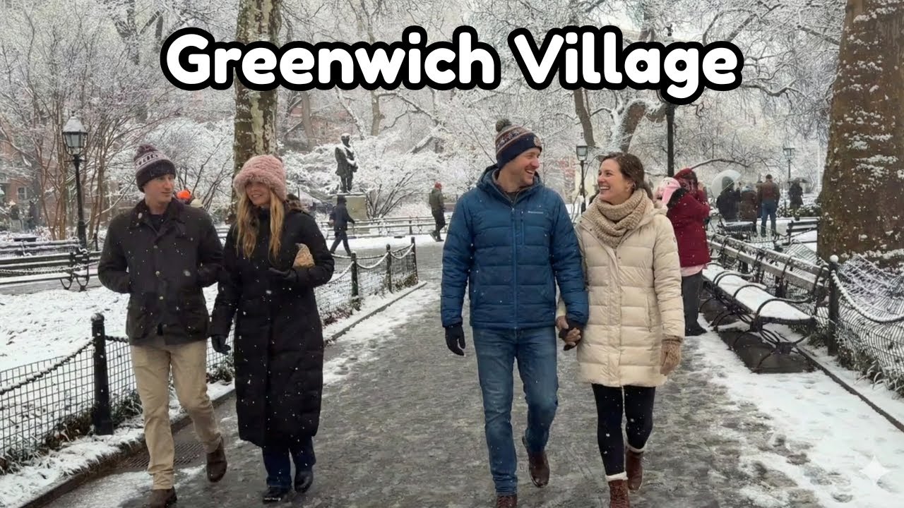 Snowy Greenwich Village Winter Walk ❄️ NYC 2026 Snow Day Magic [4K] #snow #travel #newyork