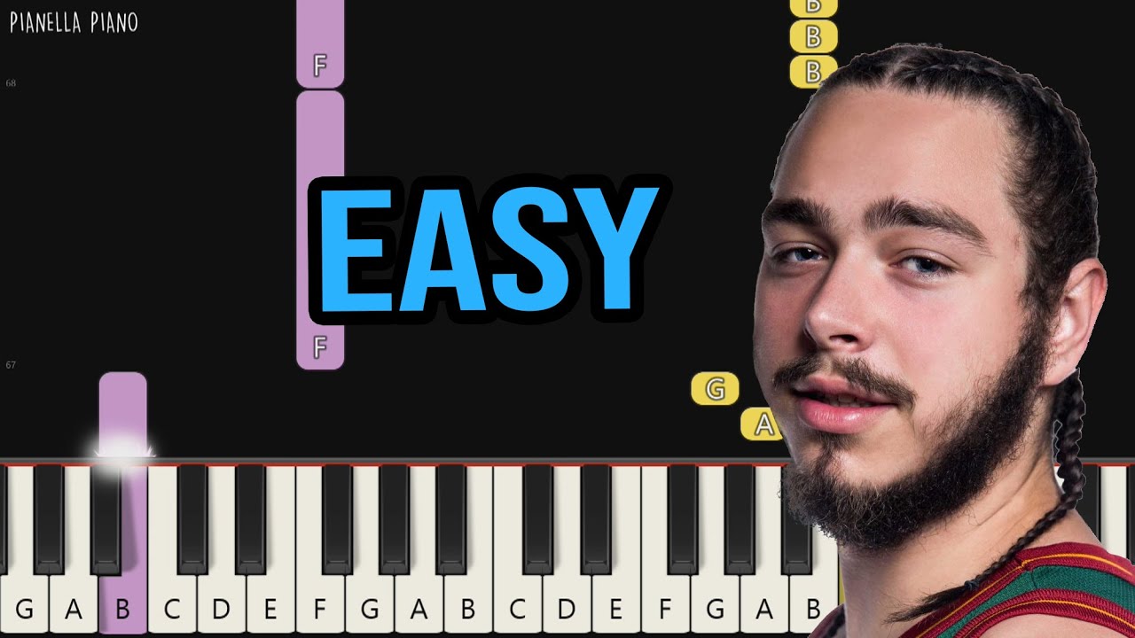 Post Malone - Circles | EASY Piano Tutorial by Pianella Piano