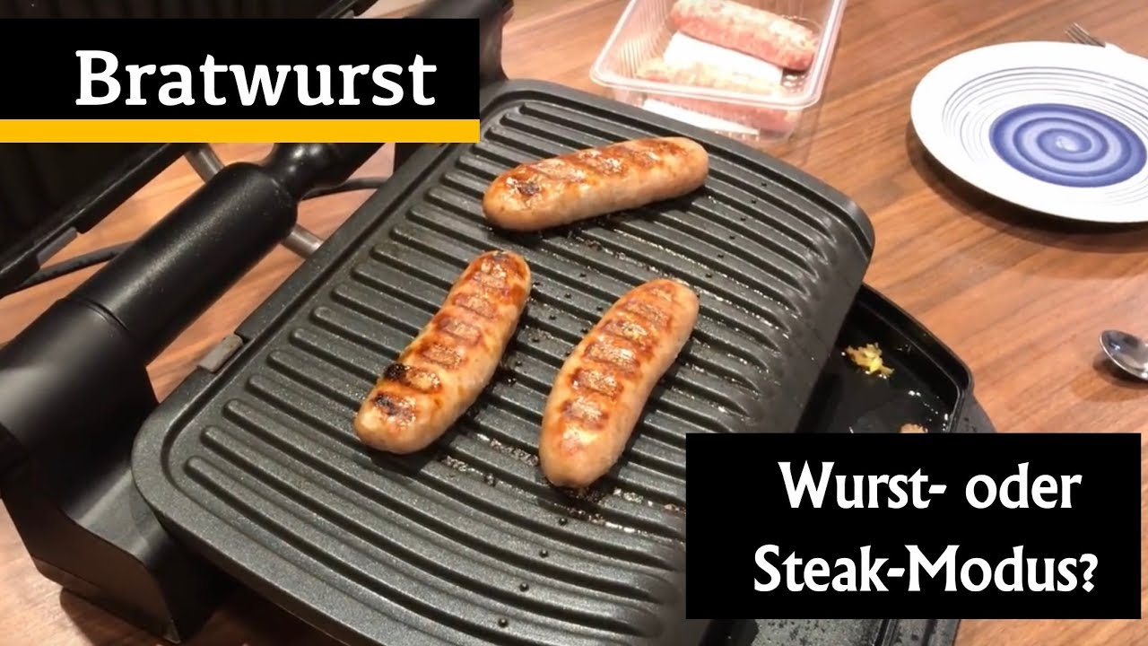 Bratwurst im OptiGrill | Steak-Modus vs. Wurst-Modus