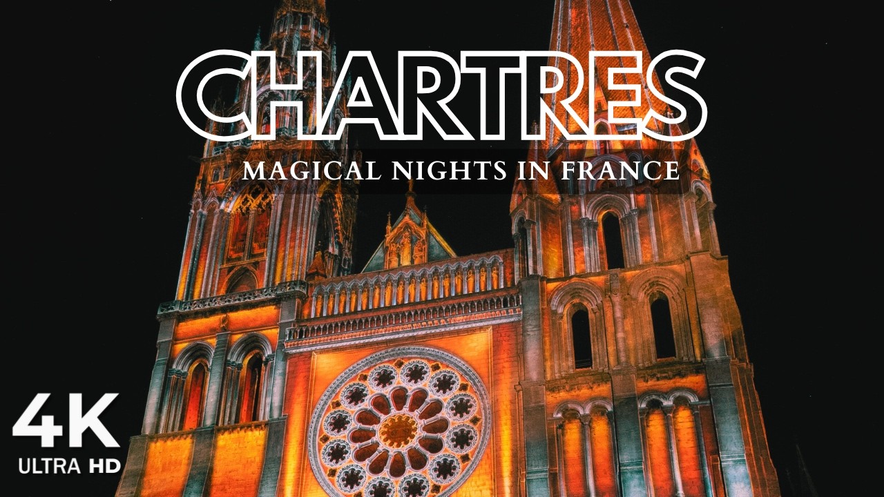 Chartres Cathedral Lights Show ✨ | France’s Gothic Wonder Illuminated