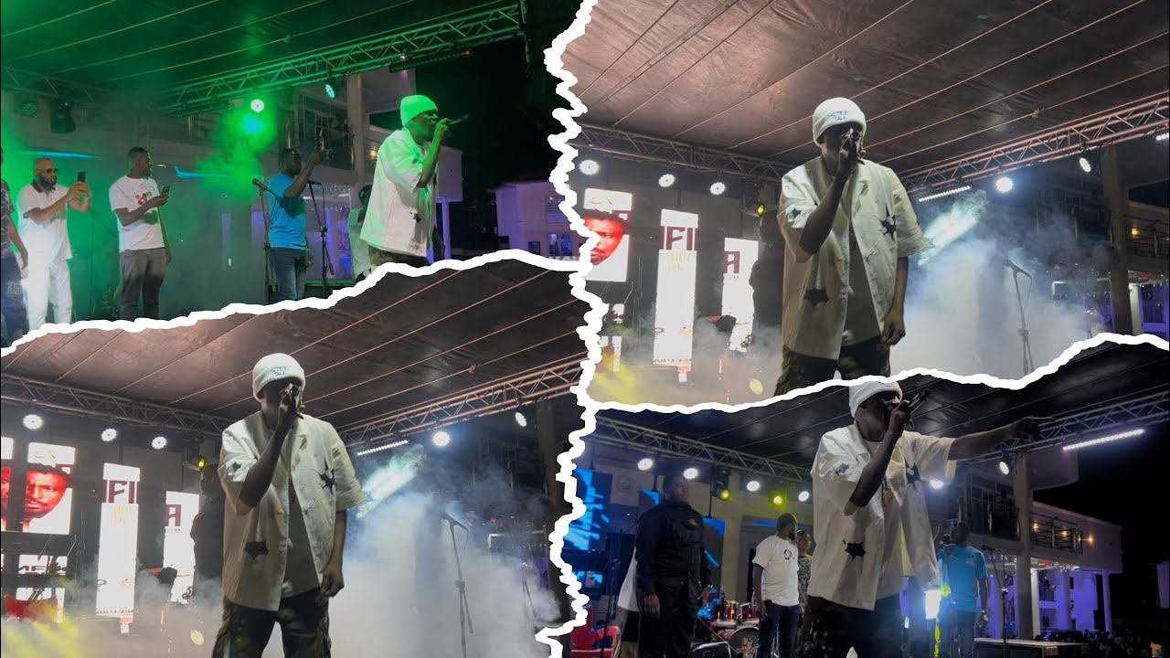Okomfour Kwadee Delivers Massive Performance at the All White Party With Sister Afia 