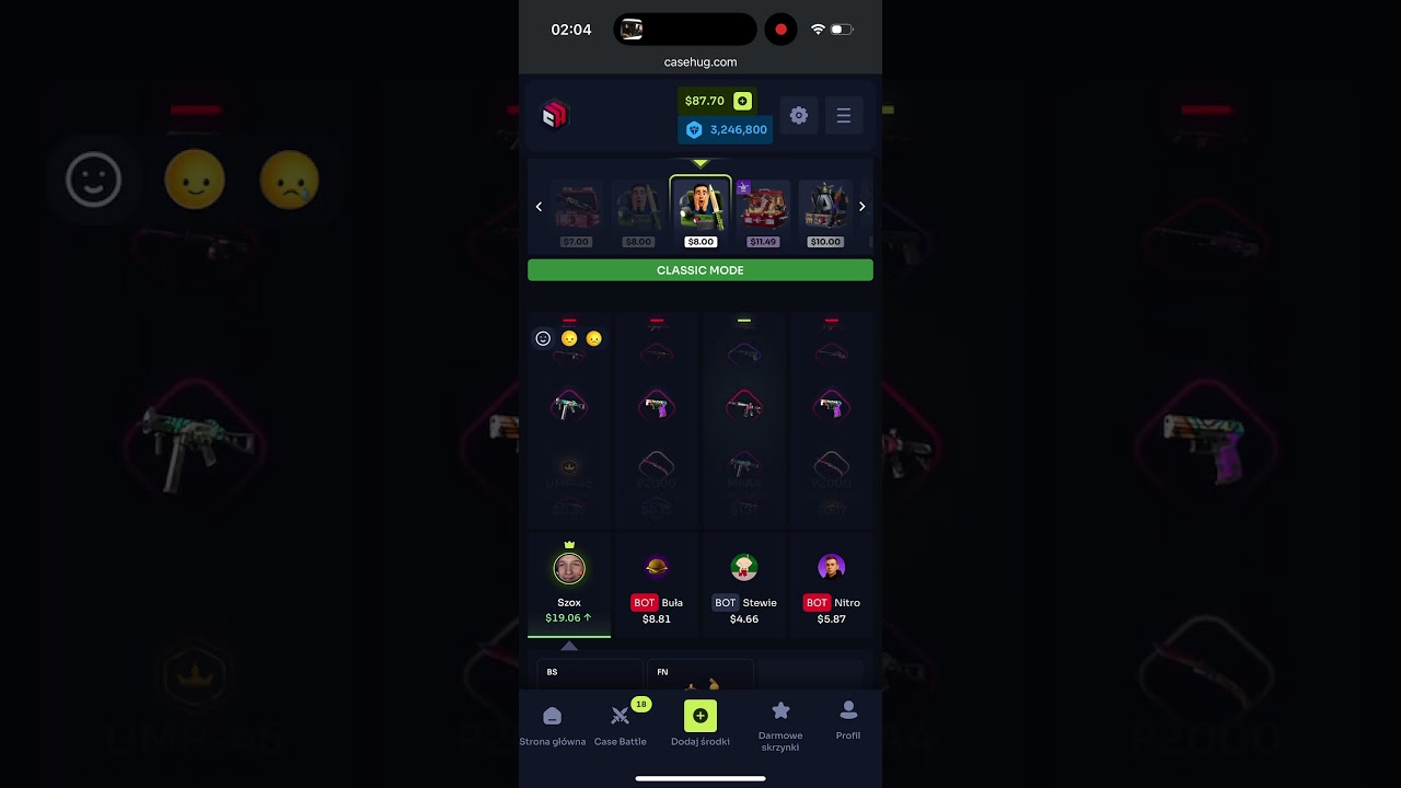 BITWA NA CASEHUG ZA 100$! UŻYJ KODU SZOX DARMOWE 4PLN I BONUS 20% DO DEPO